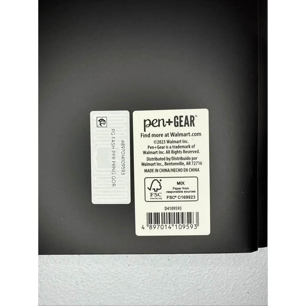 Pen+Gear Letter Size Prong Paper Folder Black Gorilla Art Neon Chimp Glasses